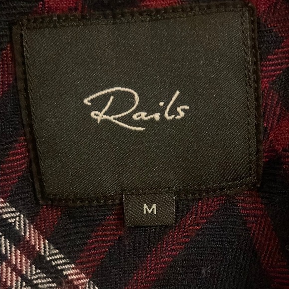 Rails Red and Black Plaid Button Down Shirt - Picture 2 of 2